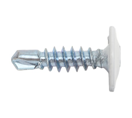 Саморез с прессшайбой Качественный крепеж белая 4,2х16 сверло 250 шт 0300175 КЧ