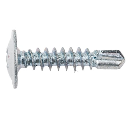 Саморез с прессшайбой Качественный крепеж белая 4,2х19 сверло 250 шт 0300179 КЧ