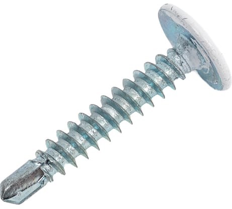 Саморез с прессшайбой Качественный крепеж белая 4,2х25 сверло 230 шт 0300289 КЧ