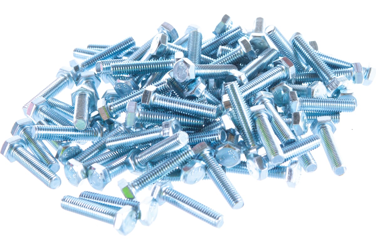 Болт Ш.Г. полная резьба 8,8 ZN 100шт. - контейнер DIN933 8Х 35 Партнер ...