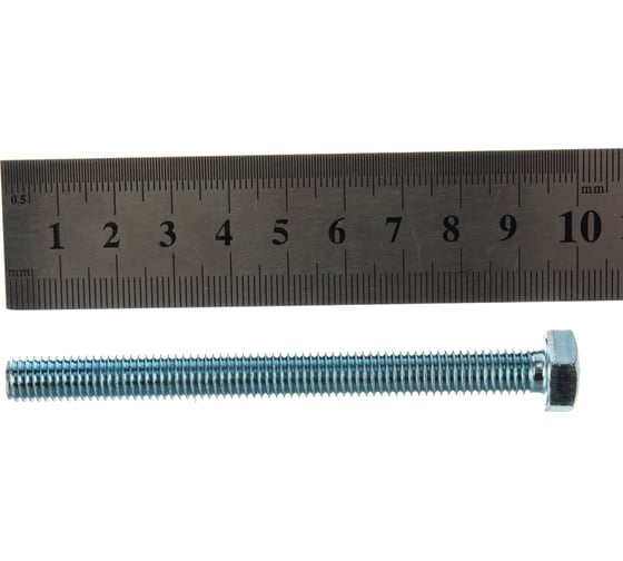 Шестигранный болт Партнер DIN 933, 8x90, полн. рез., 8.8, ZN, 20 шт. ФАС 9455 20 40