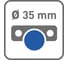 Петля вкладная встроенный доводчик, планка на 4 шурупа, без еврошурупа 100 шт GTV ZM-INHC07H04-BE-2BAG 10