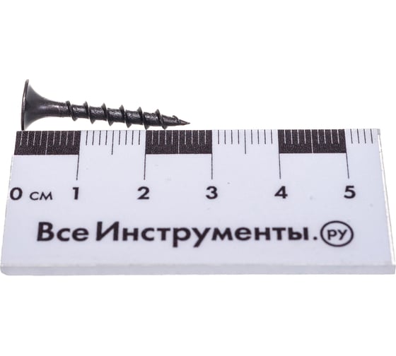 Саморез Качественный крепеж 3,5х25 потай, крупная резьба, оксид 1500 шт 1000359 КЧ