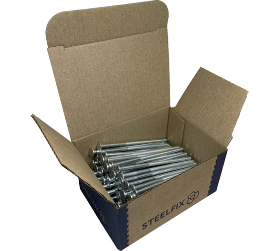 Гвозди ершёные Steelfix 3,4x90 цинк 1кг (164 шт) ГЕЦ34901