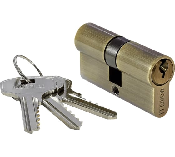 Ключевой цилиндр MORELLI 70C AB (70мм), цвет-античная бронза 9008942 1