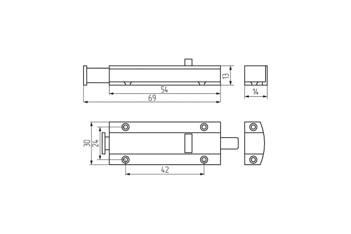 Защелка Mebax автомат, золото, малая, 69x30 00-00002687 - выгодная цена,  отзывы, характеристики, фото - купить в Москве и РФ