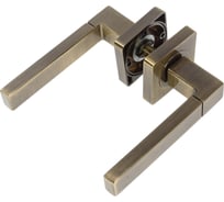 Дверная ручка на квадратной розетке Ренц Милан, бронза античная INDH 51-02 AB