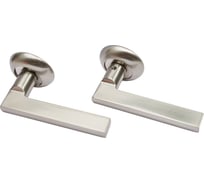 Ручка дверная Ренц "Бруно", никель мат. INDH 18-08 SN