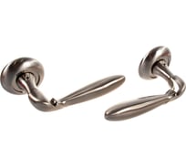 Ручка дверная Ренц "Калабрия", никель мат - никель блест. INDH 26-08 SN/NP