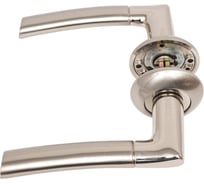 Ручка дверная Ренц "Капри", никель мат - никель блест. INDH 38-08 SN/NP