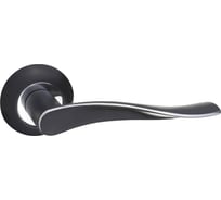 Ручка дверная Ренц "Модена" чёрный-хром INDH 427-08 B/CP