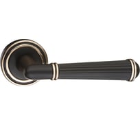 Ручка дверная Ренц "Новара" чёрный/латунь блестящая INDH 625-16 B/GP