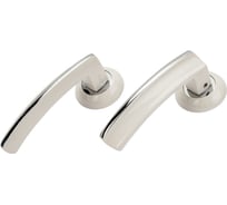 Ручка дверная Ренц "Ровиго" белый-хром INDH 428-08 W/CP