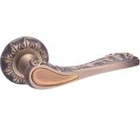 Ручка дверная Ренц "Сантина", бронза ант.матовая/кофе INDH 602-10 MAB/CF