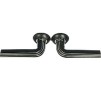 Ручка дверная Ренц "Терамо" чёрный-хром INDH 429-08 B/CP