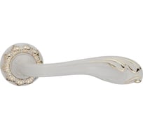 Ручка дверная Ренц "Фабриано", белый/золото блест. INDH 64-10 W/GP