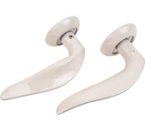 Ручка дверная Ренц "Энна" белый-хром INDH 426-08 W/CP