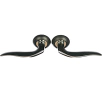 Ручка дверная Ренц "Энна" чёрный-хром INDH 426-08 B/CP