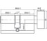 Цилиндр 60 мм К-З, комплект Ренц INCC 60-H SN 5