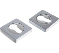 Накладка на цилиндр к ручкам BK AL 02 (хром матовый/хром блестящий) PUERTO ET AL 02 SC/CP