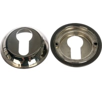 Накладка на цилиндр к ручкам BK AL 08 (черный никель/ никель матовый) PUERTO ET AL 08 BN/SN