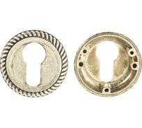 Накладка на цилиндр к ручкам BK AL 17 (серебро античное) PUERTO ET AL 17 SL