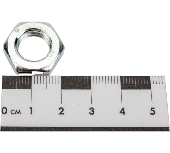 Гайка Море-Метизов DIN 439, класс прочности 6, цинк, М12, 50 шт. GAYKA439CM1250M
