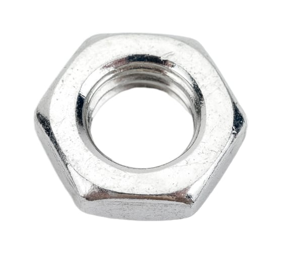 Гайка Море-Метизов DIN 439, класс прочности 6, цинк, М8, 100 шт. GAYKA439CM8100M
