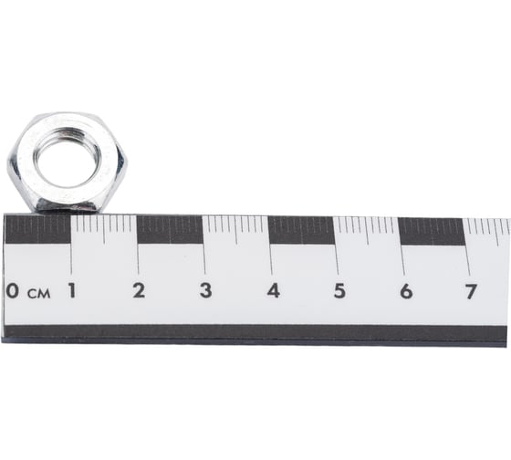 Гайка Море-Метизов DIN 439, класс прочности 6, цинк, М10, 50 шт. GAYKA439CM1050M