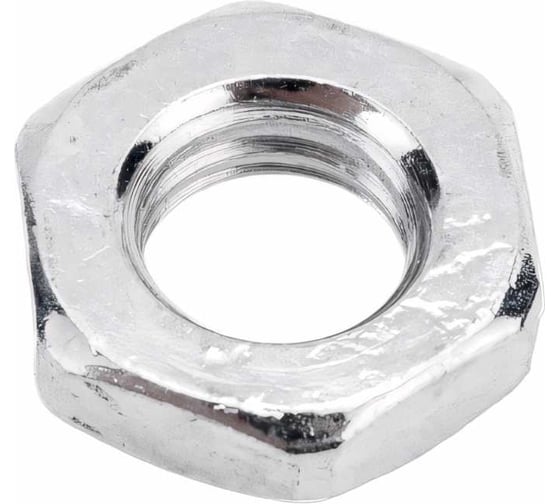 Гайка Море-Метизов DIN 439, класс прочности 6, цинк, М10, 50 шт. GAYKA439CM1050M