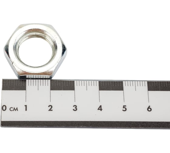 Гайка Море-Метизов DIN 439, класс прочности 6, цинк, М16, 25 шт. GAYKA439CM1625M
