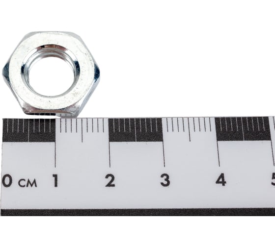 Гайка Море-Метизов DIN 439, класс прочности 6, цинк, М10, 25 шт. GAYKA439CM1025M