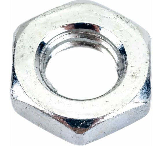 Гайка Море-Метизов DIN 439, класс прочности 6, цинк, М10, 25 шт. GAYKA439CM1025M