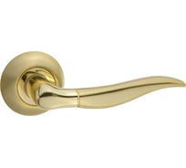 Дверная ручка (латунь матовая/латунь блестящая) PUERTO AL 508-08 SB/PB