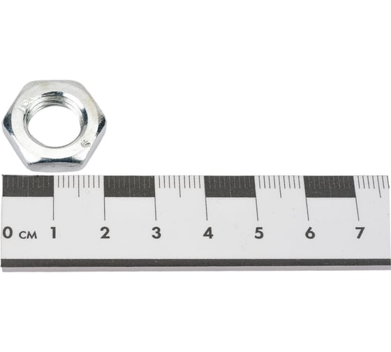 Гайка Море-Метизов DIN 439, класс прочности 6, цинк, М12, 100 шт. GAYKA439CM12100M