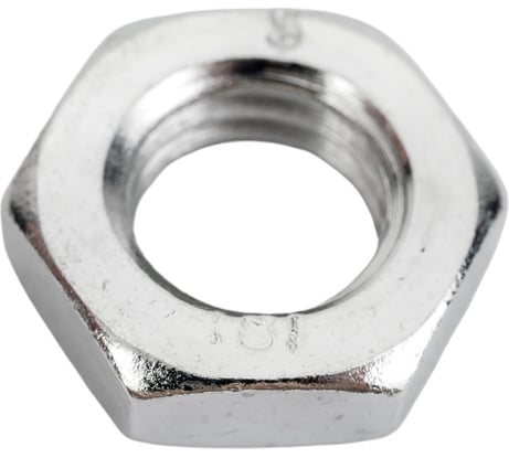 Гайка Море-Метизов DIN 439, класс прочности 6, цинк, М12, 10 шт. GAYKA439CM1210M