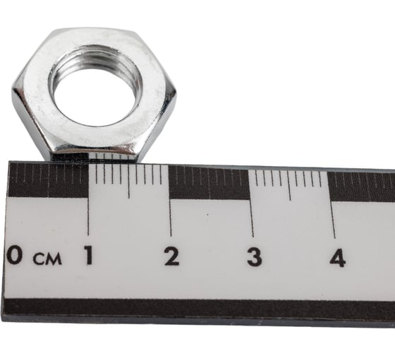 Гайка Море-Метизов DIN 439, класс прочности 6, цинк, М12, 10 шт. GAYKA439CM1210M
