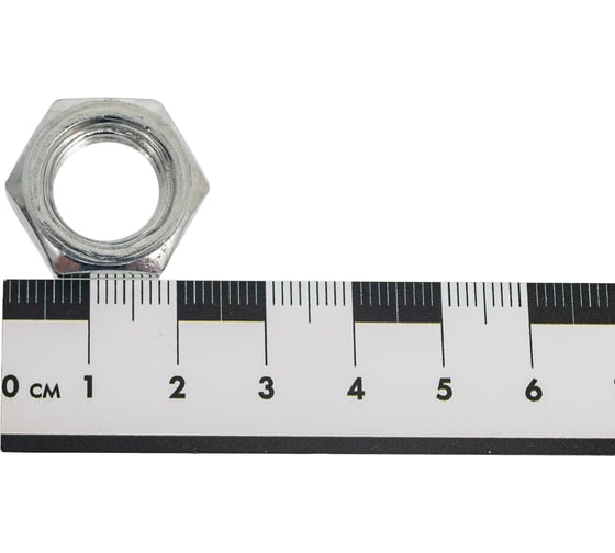Гайка Море-Метизов DIN 439, класс прочности 6, цинк, М14, 10 шт. GAYKA439CM1410M
