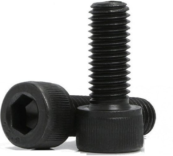 Винт Море-Метизов DIN 912 класс прочности 12.9, оксид, M4x6 мм, 100шт. VINT9124146100M 1