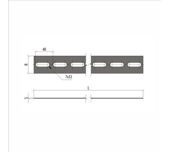 Перфополоса Система КМ 32х1,5 L2500 мм INOX304 LO13834 PP32-1.5-2500 INOX304