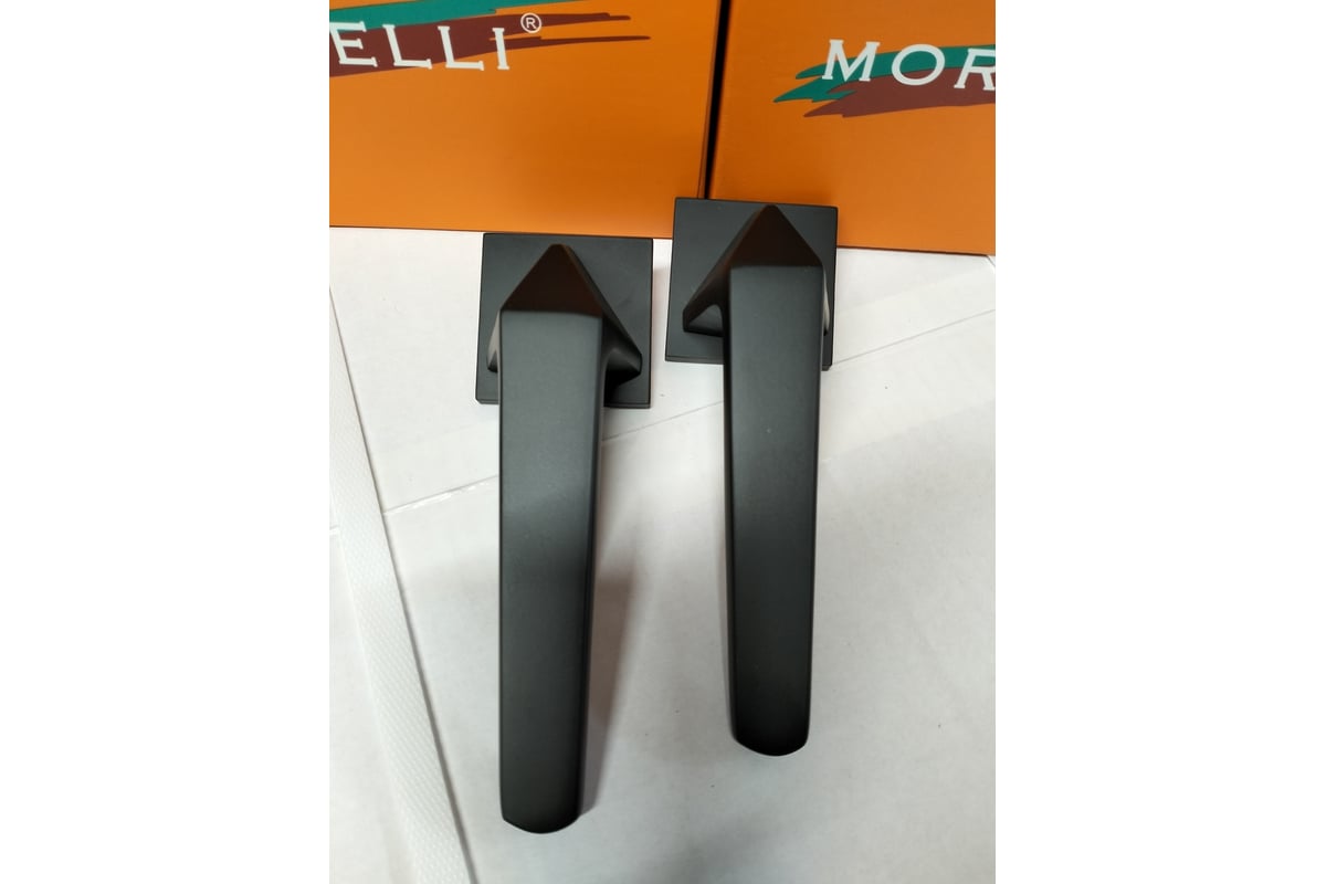 Дверная ручка MORELLI MH-55-S6 BL, "Souk" на квадратной розетке 6 мм ...