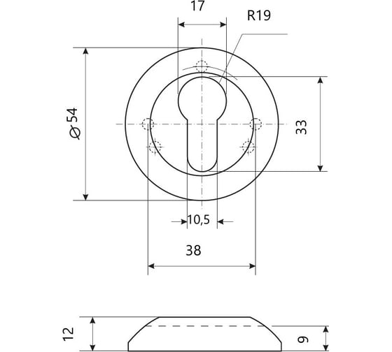 Накладки на цилиндр Apecs DP-C-0802-CR 23337
