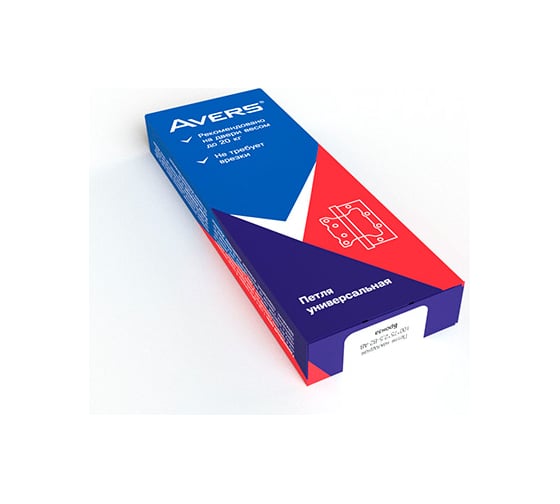 Накладная петля AVERS 75*63*2,5-B2-AB 20365