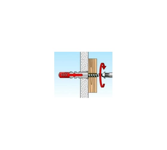 Дюбель с шурупом Fischer DUOPOWER 8X40 S 50 шт 555108