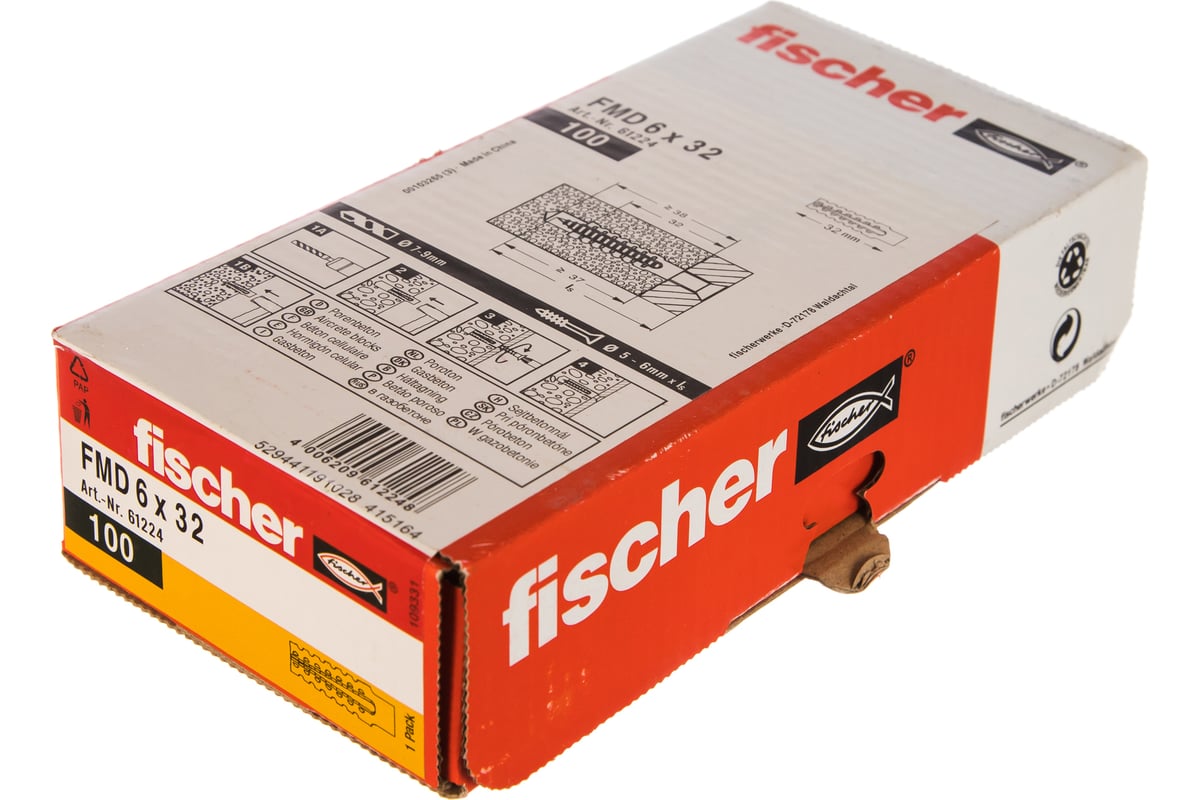 Металлический распорный дюбель Fischer FMD 6X32 100 шт 61224 - выгодная .