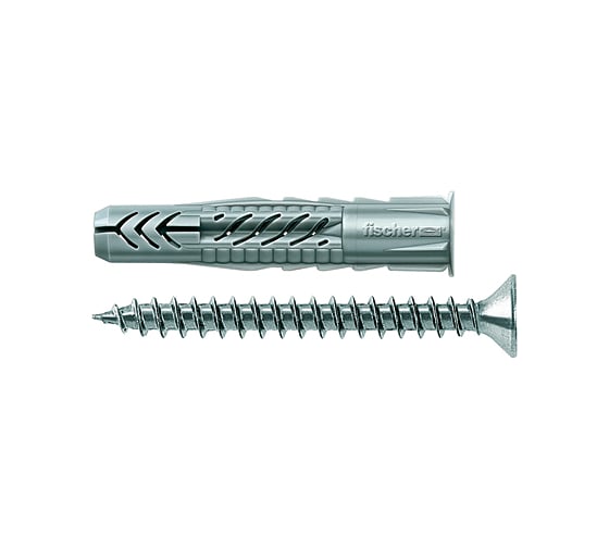 Универсальный дюбель с буртом Fischer UX 10X60 S/20+шуруп 10 шт 94761 1