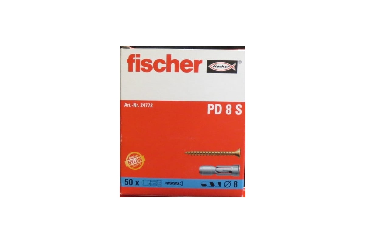 Дюбель для ГКЛ Fischer PD8 S 50 шт 24772 - выгодная цена, отзывы ...