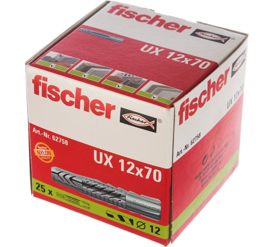 Универсальный дюбель Fischer UX 12X70 25 шт 62758
