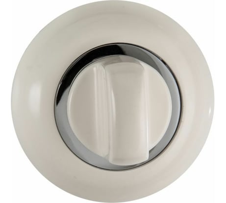 Завертка к ручкам Ренц BIG белый / хром блестящий INBK 08 W/CP