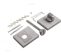 Квадратная завертка к ручкам Ренц никель суперматовый INBK 12 MSN